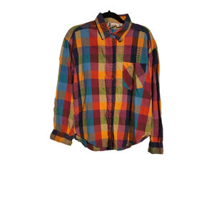 Jeans Wear Y2K Plaid Flannel Top